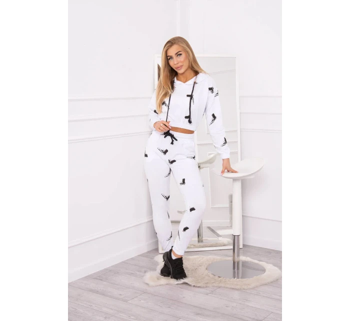 Sada s potiskem pistole bílá