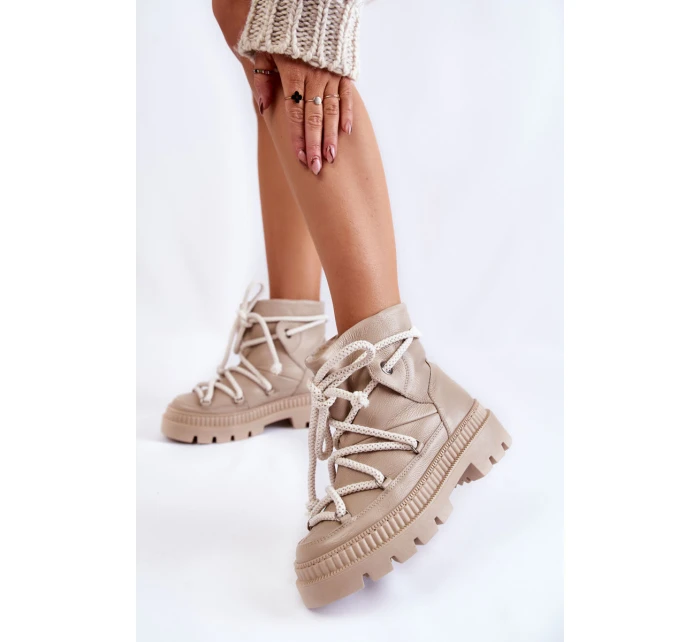 Dámské módní sněhule Béžove model 21603560 - Boto