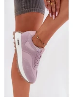 Semišové Sneakersy Na Platformě Dámské Big Star model 21694489 HIPOLY SYSTEM Fialové - Big Star Shoes Semišové Sneakersy Na Platformě Dámské Big Star model 21694489 HIPOLY SYSTEM Fialové - Big Star Shoes
