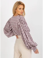 Dámská košile LK KS bílá a růžová model 18132750 - FPrice Dámská košile LK KS bílá a růžová model 18132750 - FPrice