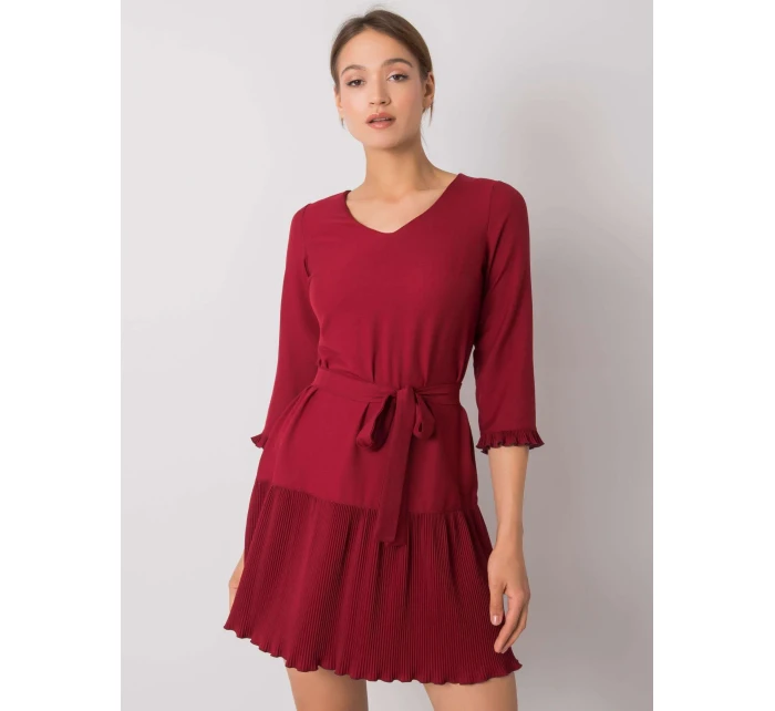 Šaty LK SK 507733.80P kaštanová