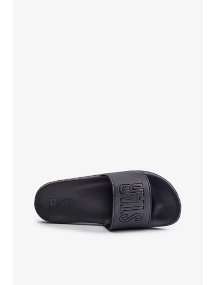 Lehké pánské pantofle s logem Big Star černé Lehké pánské pantofle s logem Big Star černé