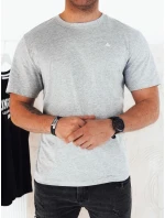 Pánské šedé tričko s potiskem FashionStreet RX5468