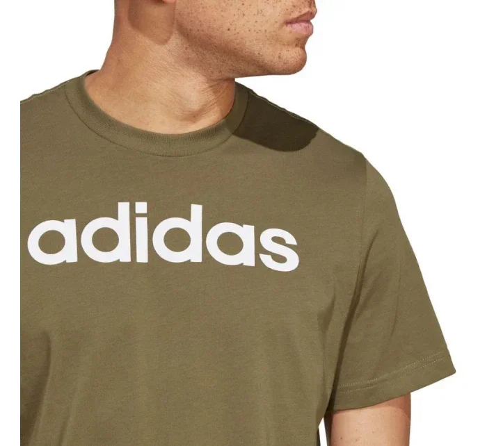 Tričko adidas Essentials Single Jersey s lineárním vyšívaným logem M IC9280