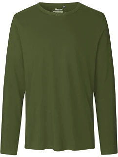 Neutral O 61050 Pánské tričko s dlouhým rukávem 77.6150 military