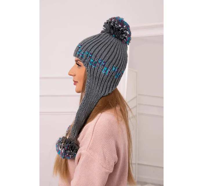 Dámská ušanka Nadia K321 tmavě šedá