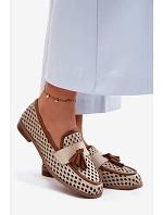 Kožené Ažurové Mokasíny Dámské model 22133515 - Maciejka