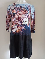 Dámské šaty č.62 modro-černé - Monika