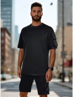 Pánská základní černá souprava FashionStreet AX0799 Pánská základní černá souprava FashionStreet AX0799