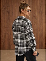 Koszula damska oversize w czarna model 22394745 - FashionStreet Koszula damska oversize w czarna model 22394745 - FashionStreet