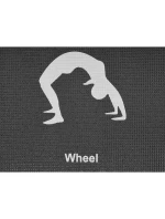 Skládací podložka na jógu 1700x600x5MM ČERNÁ ENERO FIT