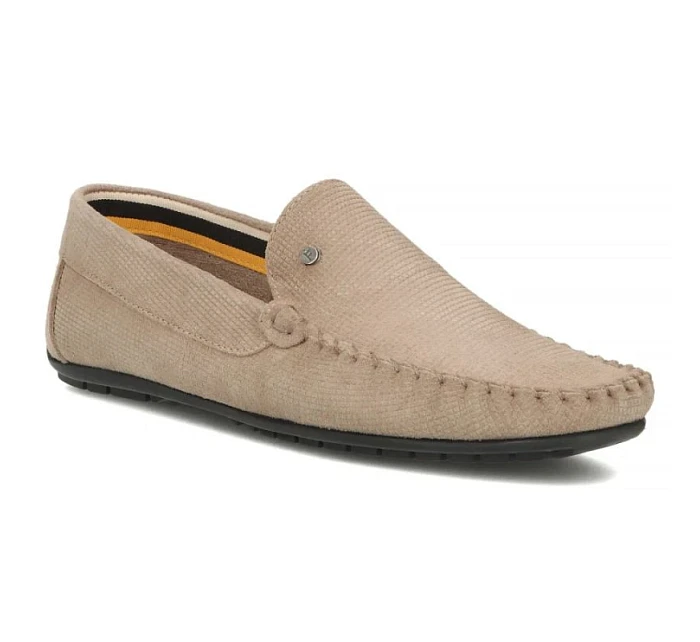 Pánské kožené mokasíny polobotky béžovéFilippo MP923