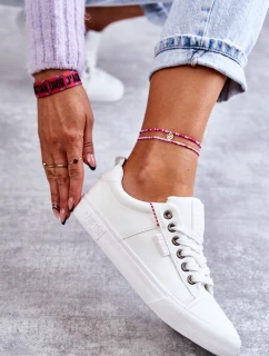 Dámské tenisky Kožené Big Star KK274005 Bílé