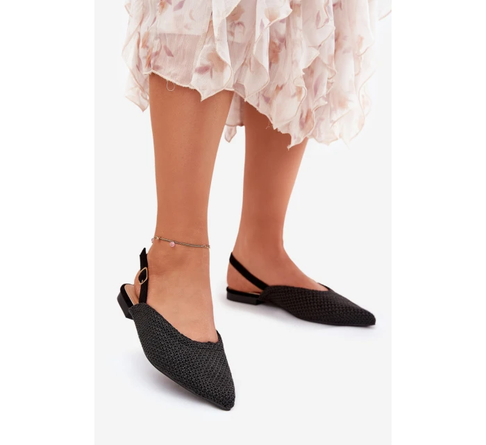 Baleríny S Pletením A  Černé model 21688235 - Boto