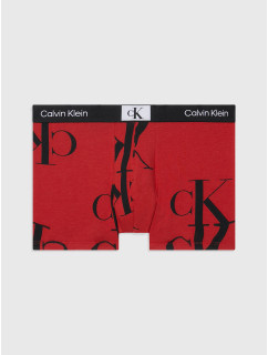Pánské boxerky 000NB3403A GNP červené s potiskem - Calvin Klein