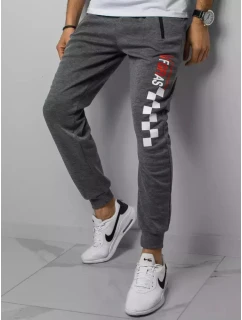 Pánské šedé teplákové kalhoty model 21962847 - Dstreet