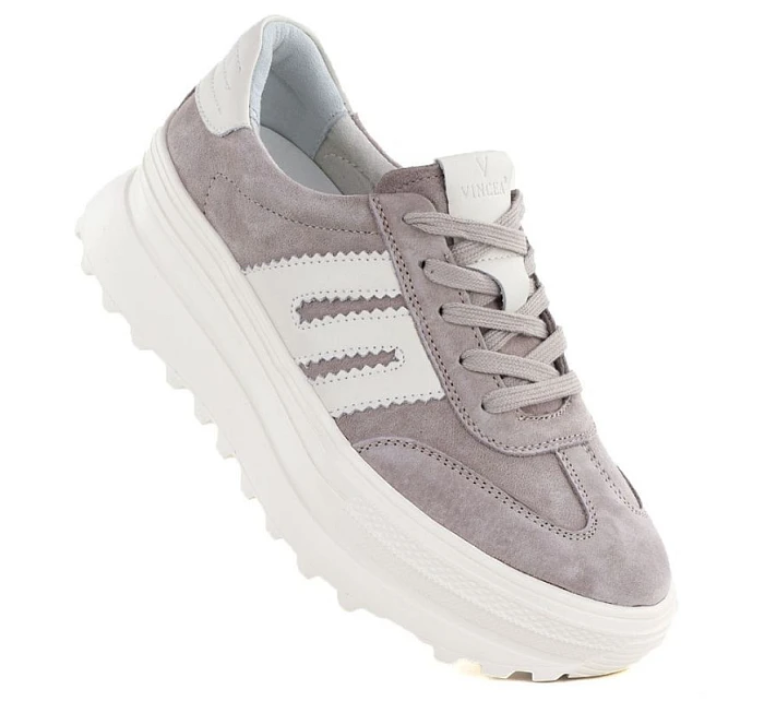 Dámské kožené boty na platformě béžové Vinceza 79614 dámské Dámské kožené boty na platformě béžové Vinceza 79614 dámské