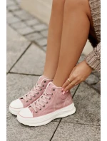 Zateplené Dámské Tenisky Na Platformě Big Star model 21676727 Růžové - Big Star Shoes Zateplené Dámské Tenisky Na Platformě Big Star model 21676727 Růžové - Big Star Shoes