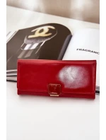 Eko Kožená Hladká Dámská Peněženka Červená Erolia Eko Kožená Hladká Dámská Peněženka Červená Erolia