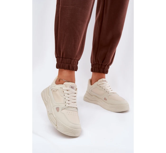 Dámské sneakersy Big Star NN274668 Béžové Dámské sneakersy Big Star NN274668 Béžové