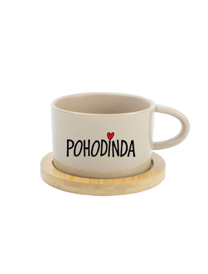 POHODINDA - krémový hrníček makronka 200 ml