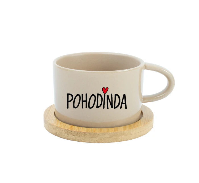 POHODINDA - krémový hrníček makronka 200 ml