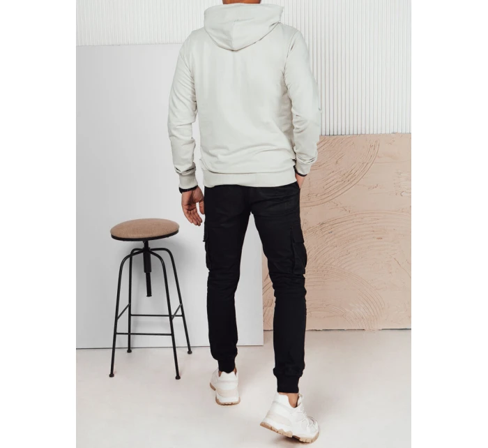 Pánská šedá mikina s potiskem FashionStreet BX5729 Pánská šedá mikina s potiskem FashionStreet BX5729