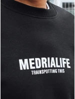 Pánská mikina s potiskem černá model 21993009 - Dstreet Pánská mikina s potiskem černá model 21993009 - Dstreet