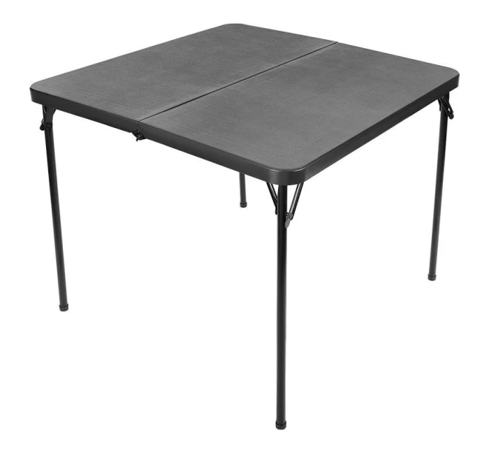 STOLEK PRO CATERING KOMPAKTNÍ STOLEK 86,5x86,5x71 cm a 4 SEDÁTKA ČERNÝ