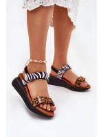 Dámské sandály na platformě a hnědé model 21698928 - Boto Dámské sandály na platformě a hnědé model 21698928 - Boto