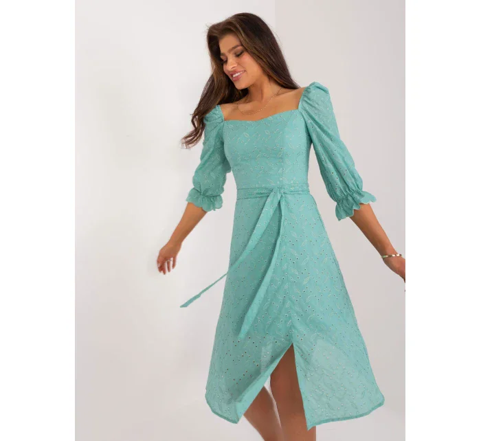 Sukienka LK SK model 19915324 mietowy - FPrice Sukienka LK SK model 19915324 mietowy - FPrice