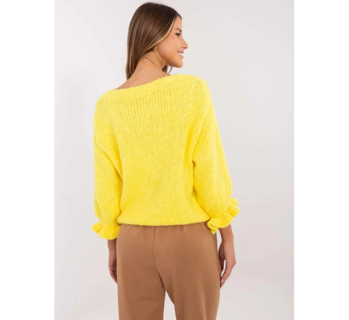 Sweter MI SW model 20849264 żółty - FPrice Sweter MI SW model 20849264 żółty - FPrice