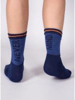 Yoclub Pánské sportovní ponožky SKA-0099F-A400 Navy Blue