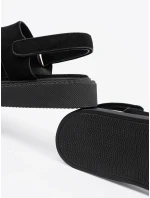 Krásné dámské černé  sandály platforma