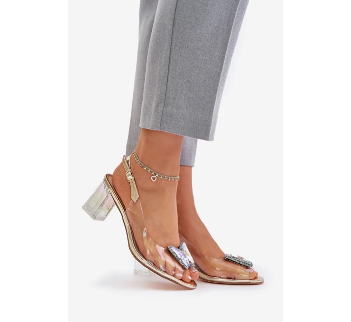 Sandály na podpatku model 215721 Step in style Sandály na podpatku model 215721 Step in style