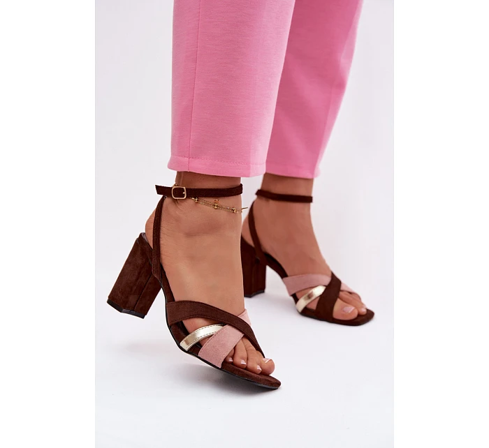 Sandály na podpatku  model 226335 Step in style