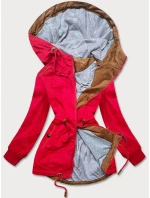 Krátká červená bunda parka s kapucí model 14948088 - LHD Krátká červená bunda parka s kapucí model 14948088 - LHD