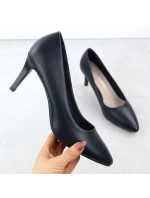 Dámské tmavě modré lodičky na jehlovém podpatku Sergio Leone 1336