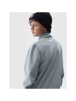 Chlapecký běžný fleece se stojáčkem - šedý 4F Junior Chlapecký běžný fleece se stojáčkem - šedý 4F Junior