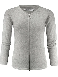 Cardigan Women Dámský cardigan grey melange model 22460591 - James Harvest
