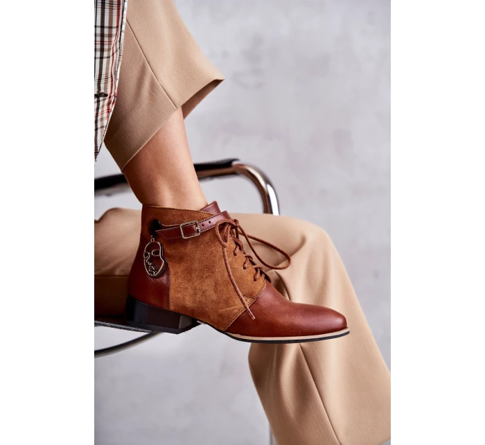 Dámské kožené kozačky Maciejka 5743A-29 Hněde