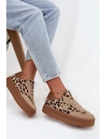 Dámské tenisky na platformě pantera Big Star SS274763 béžové Dámské tenisky na platformě pantera Big Star SS274763 béžové