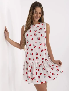 Šaty LK SK 506962 1.63P bílé a červené