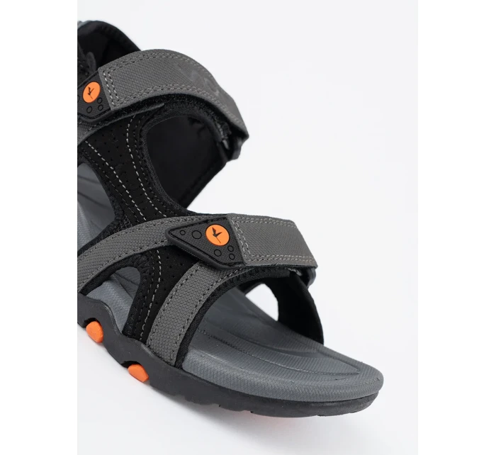 Designové sandály dámské šedo-stříbrné bez podpatku Designové sandály dámské šedo-stříbrné bez podpatku