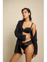 Dámské kalhotky Wild Azalea Florale Tai - BLACK - černé 0004 - TRIUMPH Dámské kalhotky Wild Azalea Florale Tai - BLACK - černé 0004 - TRIUMPH