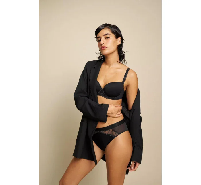 Dámské kalhotky Wild Azalea Florale Tai - BLACK - černé 0004 - TRIUMPH Dámské kalhotky Wild Azalea Florale Tai - BLACK - černé 0004 - TRIUMPH