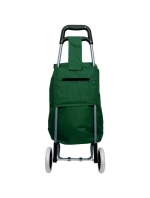 NÁKUPNÍ VOZÍK NA KOLEČKÁCH S RÁMEM 31L ZELENÝ BÍLÝ