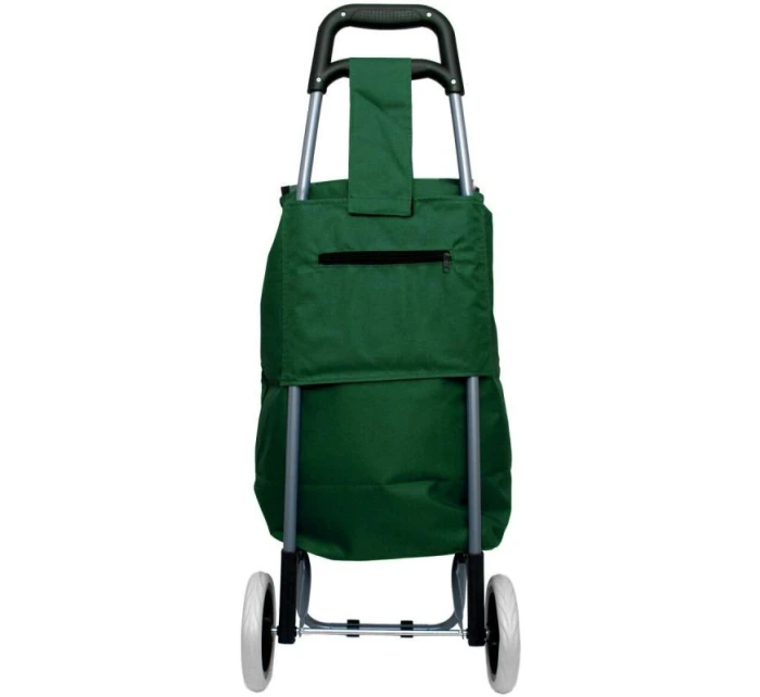 NÁKUPNÍ VOZÍK NA KOLEČKÁCH S RÁMEM 31L ZELENÝ BÍLÝ