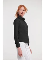 Russell Athletic 924F Popelínová halenka s dlouhým rukávem 11.924F black Russell Athletic 924F Popelínová halenka s dlouhým rukávem 11.924F black