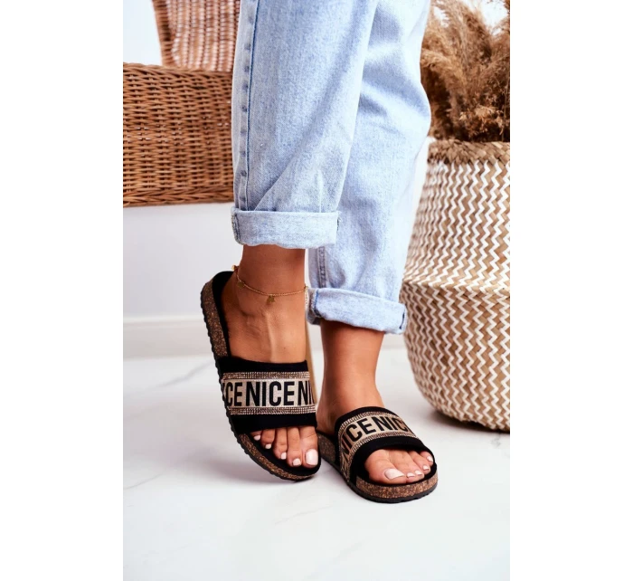 Nazouváky Na Korkové Podrážce Se Zirkony Be model 21536472 - EVENTO